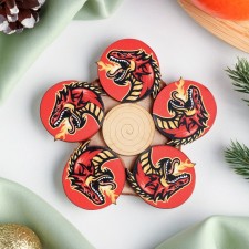 Hot “Fire -breathing dragon” stand, 12x12 cm, a mix of a tree