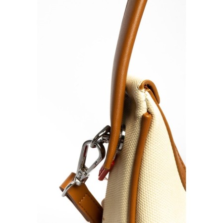 Cross-Body Bag, eco-leather, ludor beige, 28x7x14 cm-3