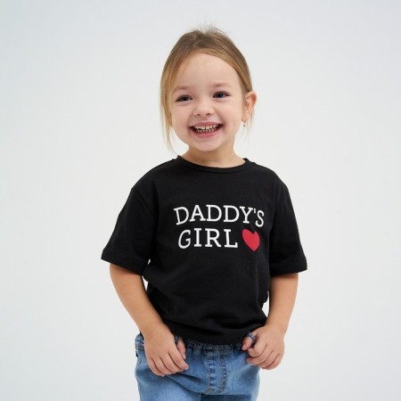 T-shirt Children's KAFTAN "Daddy’s Girl" R.30 (98-104), black