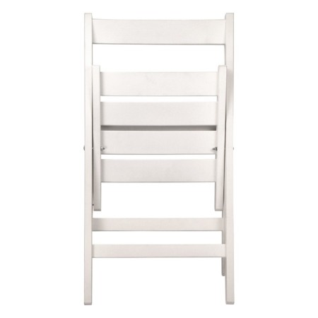 Folding chair, 780x530x395, white/array of birch-3