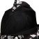 School backpack of textiles with lightning, external pocket, black color