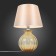 ST LUCE bedside lamp. SL968.904.01. Ampolla. 1x60 W, E27, 35x35x54 cm, chromium color, amber