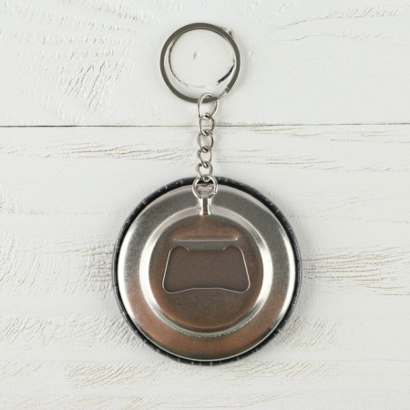 A keychain opener for keys "Hot Heart", Diam. 5.8 cm-2