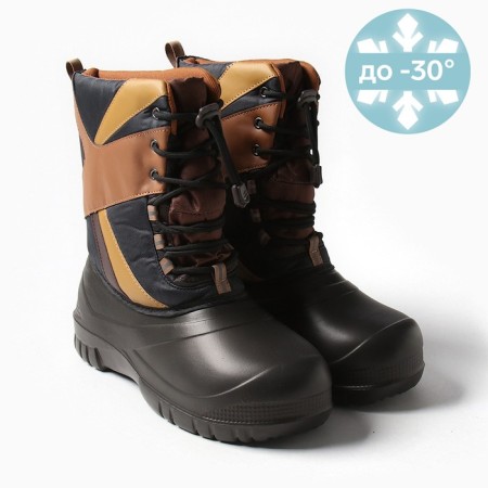 Men's boots SP-140 black/black-brown, 44-45