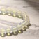 Bracelet ball No. 8 with a suspension heart "Moonstone", 18 size