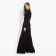Women's costume (jacket, trousers) minku: Silk pleasure color black, size 48