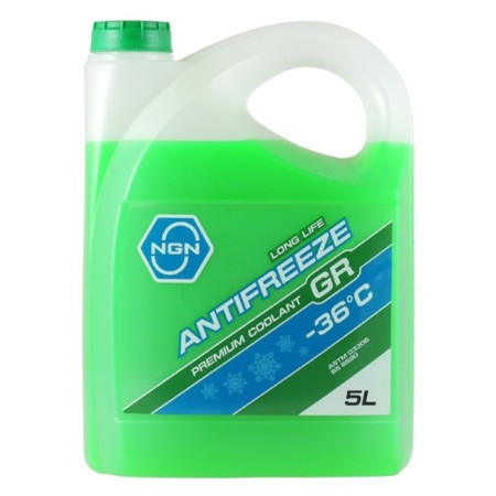 Antifreeze NGN GR -36 C, Green, 5 liters
