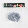 Garland "Mishura" 1 m dew, IP20, silver thread, 22 LED, 6 layers, D = 7 cm, glow white, CR2032X2