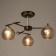 Chandelier 1108/3cr E27 40W Black-chromium 54x54x24 cm Bayerlux