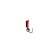 Mormyshka column black, red abdomen + ball Granin silver, weight 0.45 g