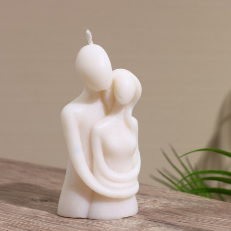 Candle "two" 5x7x14 cm, soy wax mix-2