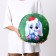 New Year's pillow round "Bunny in a hat", for the New Year