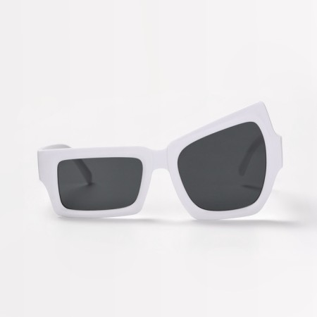 Sunscreen glasses, UV 375, Linza 4.2 x 5.2 cm, width 14.5 cm, pipe 14.6 cm, white-2