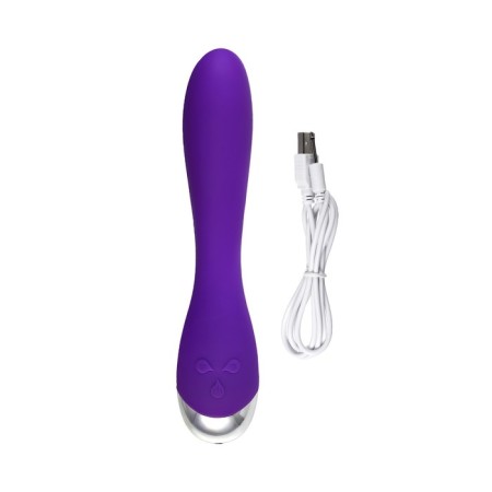 Vibrator "Dryuchka-Help", silicone, purple color, 20.5 cm-9