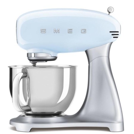 Mixer SMEG SMF02PBEU, planetary, 800 W, 4.8 l, speed adjustment, blue