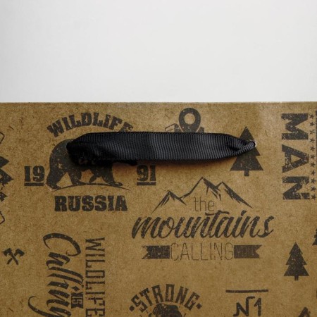 Package Gift Crafts Vertical, packaging, “For Real Man”, Ml 23 x 27 x 11.5 cm-2