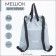 Bag for screed shoes, outer pocket, textura, gray color