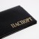 Cover for passport, black color