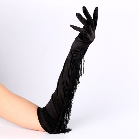 Carnival accessories with fringe, black color-4