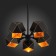 Ceiling Ceiling ST LUCE. SL258.402.05. Enigma. 5x40 watts, E14, 42.5x42.5x45 cm, black color