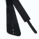 Women's belt, width 11 cm, leather buckle, black color