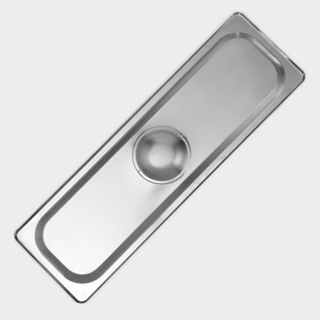 A stainless steel cover to gastrotics 2/4, 53 × 16.2 cm, thickness 0.8 mm-5