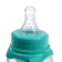 A bottle for feeding "delicate cloudy", a classic throat, with handles, 250 ml., 0 months., Biryuzovoy color
