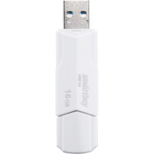 Flash drive SMARTBUY 16GBCLU-W3, 16 GB, USB3.0, Thu up to 175 MB/s, PBU up to 25 Mb/s, white