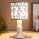 Table lamp "Chamomile" 1xe27 40W white 14.5x14.5x31 cm Risalux