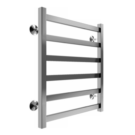 Terminus heated towel rail "Noto" P6, 500x600 mm, lower connection, chrome-1