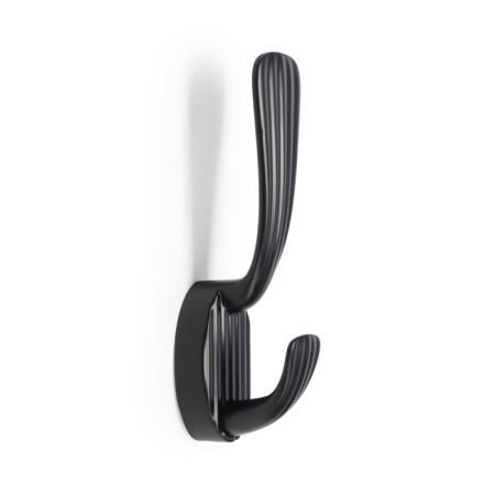 Furniture hook Cappio Sea, two -rod, zinc, black color