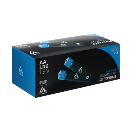 Alkaline battery (alkaline) Luazon, AA, LR6-5BL, tear-off blister, 5 pcs-5