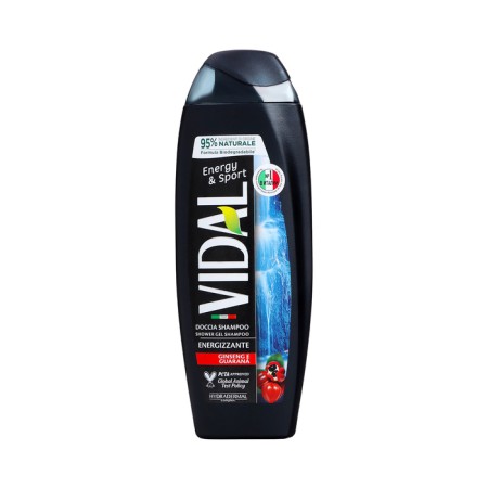 VIDAL shower gel with ginseng and guarana extract, 250 ml