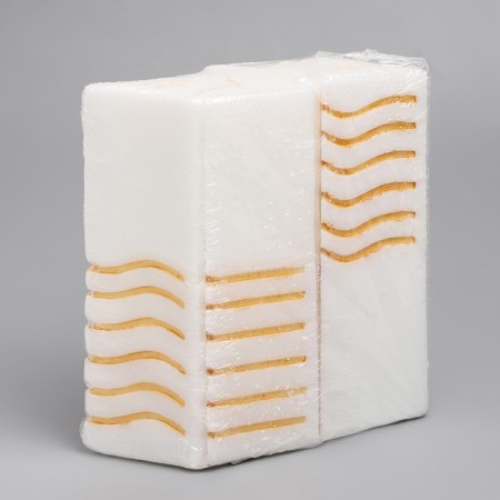 Set of candles "5 element", 5.3x4x15 cm, white-3