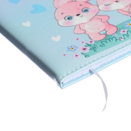 Universal Diary 1-11 class Hello Cutie. Rabbit, firm covering with foam rubber, artificial leather, liesse, block 80 g/m2-2