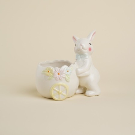 Sl Home "Forest Rabbit", 17.5 × 13 × 16.8 cm, white color