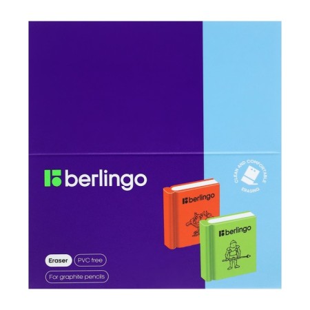 Eraser Berlingo 28*25*7mm "Fairy Tales", thermoplastic rubber, assorted colors-5