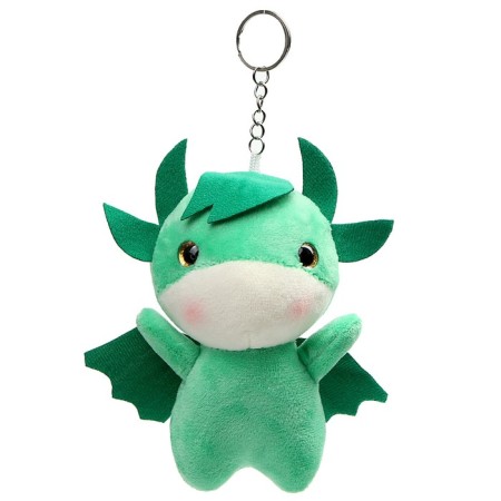 Soft toy "Dragon" on a key fob, 14 cm, color mix
