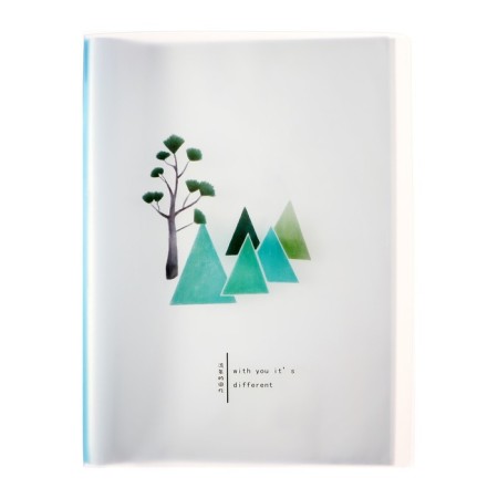 A4 folder format, with 30 transparent files "river", mix-1