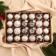 Set of balls plastic D-6 cm, 24 pcs "Melody" Assorted Lux, White Silver