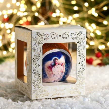 New Year's ball "Angel" 8 cm-1