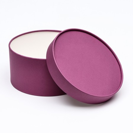 Gift box "Frilly" plum, plastered without a window, 21 x 11 cm-2