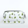 Lightning cosmetic bag, transparent/green color