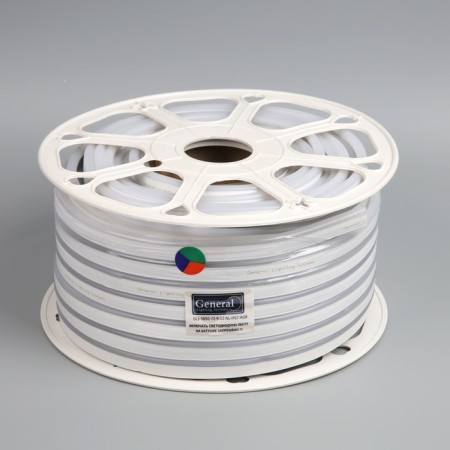 Flexible Neon General, 8x18 mm, 50 m, LED/M-72-SMD5050-12V, 9 W/m, IP67, RGB