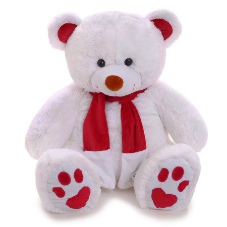 Soft toy "Bear Kelvin" White, 90 cm