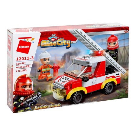 Block designer for boys Fire Firefighters, 101 parts-1
