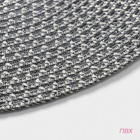 Set of serving napkins on the table "Ray", 4 pcs, d = 38 cm, color gray color-3