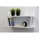 Nast-2 wall regiment, 688x223x400, white/white glossy