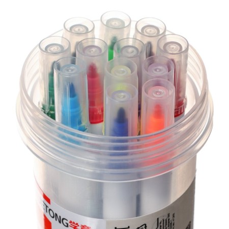 Flomasters 12 colors, soft brush in a tube-1