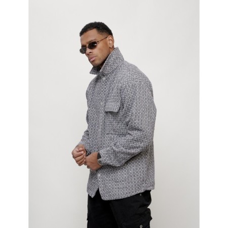 Male windbreaker, size 52, gray color-7